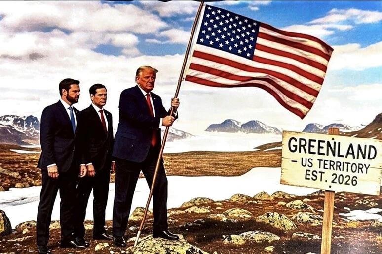 Trump posta la bandiera Usa su Nuuk: 'Gli europei cederanno'