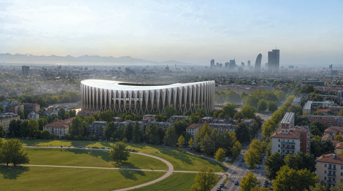 Generali Stadium, le prime immagini del nuovo stadio di Inter e Milan: 71.500 posti, le curve come il «muro giallo» di Dortmund