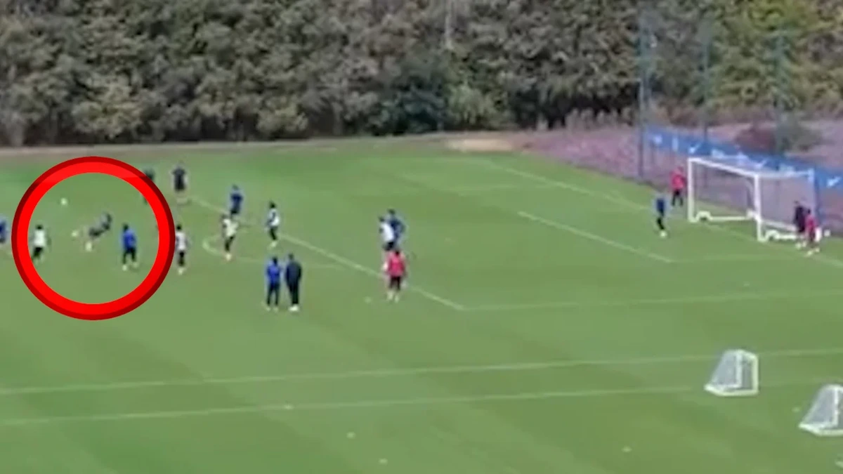 Krasser Trainings-Moment: Fallrückzieher-Tor aus unmöglicher Position!